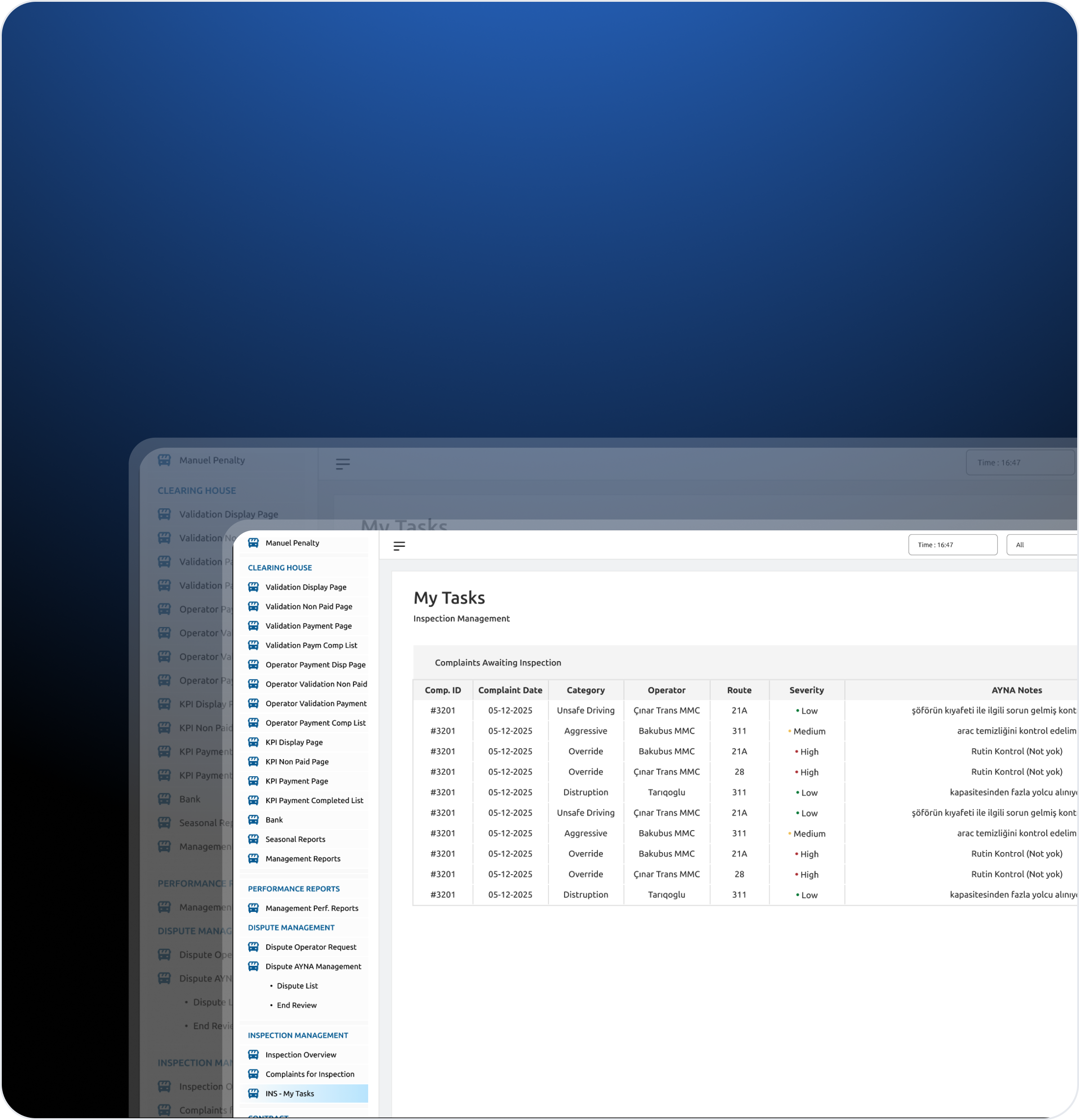 AYNA – Müntəzəm Avtobus Marşrutlarının Monitorinqi (AVM)  